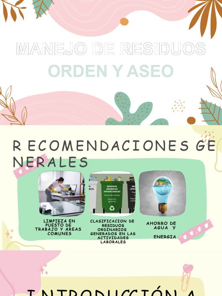 Manejo Eficiente de Residuos Laborales | PDF | El plastico | Residuos