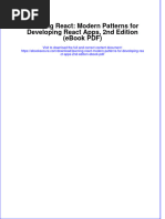 Learning React Modern Patterns For Developing React Apps 2nd Edition Ebook PDF