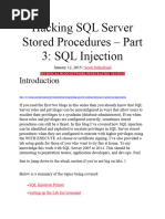 Hacking SQL Server Stored Procedures