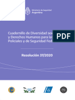 Cuadernillo de diversidad sexual y derechos humanos para las fuerzas policiales y de seguridad federales