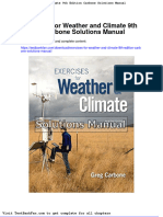 Exercises For Weather and Climate 9Th Edition Carbone Solutions Manual PDF