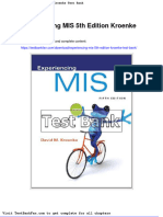 Experiencing Mis 5Th Edition Kroenke Test Bank PDF