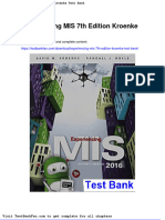 Experiencing Mis 7Th Edition Kroenke Test Bank PDF