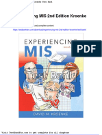 Experiencing Mis 2Nd Edition Kroenke Test Bank PDF