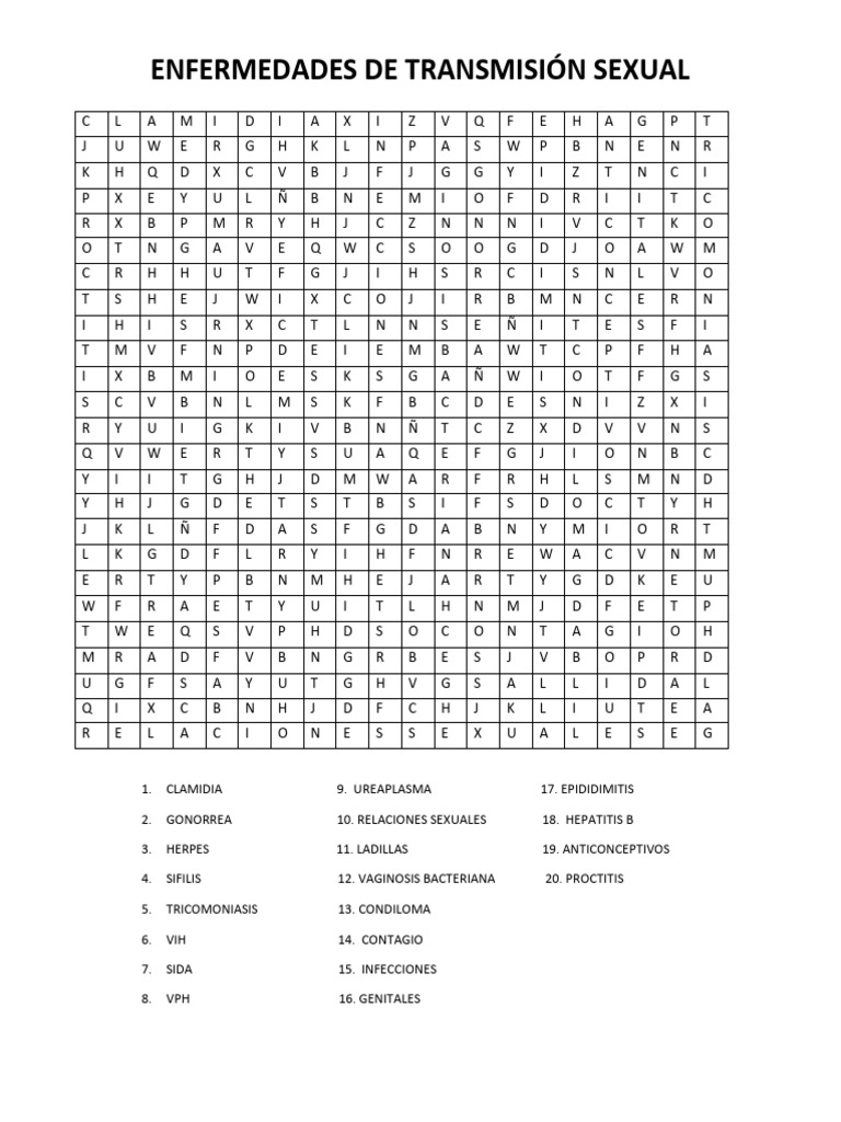 Sopa de Letras Ori | PDF | Enfermedades e infecciones de transmisión ...