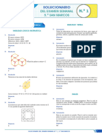 Solucionario Examen Semanal N1 5 SM 2024