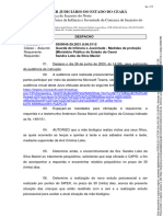 Comarca de Juazeiro Do Norte Vara Única Da Infância e Juventude Da Comarca de Juazeiro Do Norte