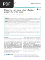 Hee Kim, Yeon. Effects of A Work-Based Critical Reflection Program For Novice Nurses