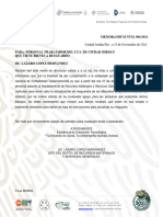 Memorandum Levantamiento de Inventario 004-2021