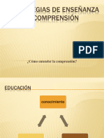 Las Estrategias de Enseñanza y Comprensión