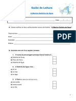 Guiao de Leitura A Menina Gotinha de Agua 2 º Ano