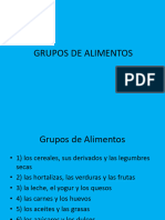 Grupos de Alimentos, Leyes Alimentarias y Guías Alimentarias Argentinas