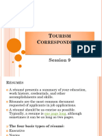 Tourism Correspondence S9
