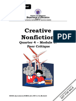 HUMSS CreativeNonfiction Q4 Mod6 W34 PeerCritique