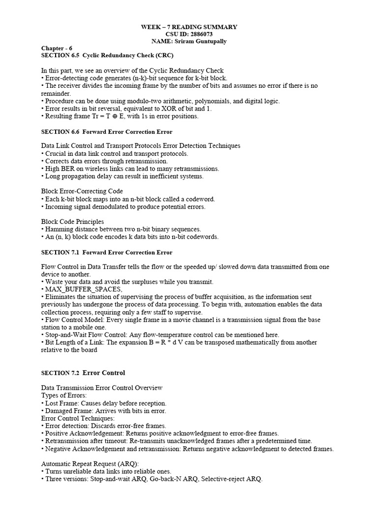 Week 7 pdf error detection and correction computing