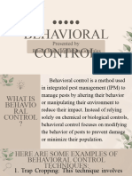 Behavioral Control