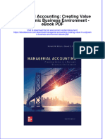 Managerial Accounting Creating Value in A Dynamic Business Environment Ebook PDF