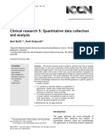 22 Cilinical Research 5 Quantitative Data Collection and Analysis