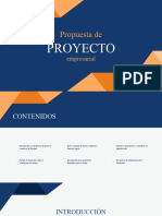 Presentación de Negocios Propuesta de Proyecto Profesional Corporativa Azul y Naranja