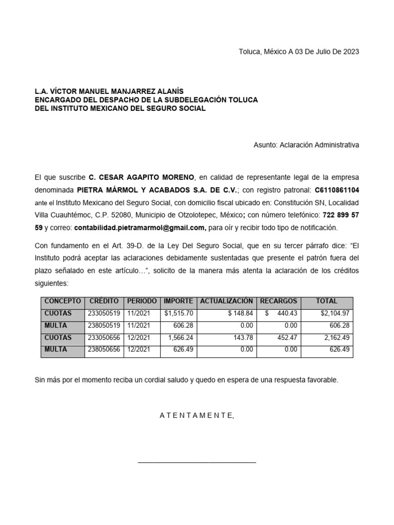 aclaracion-imss-pdf