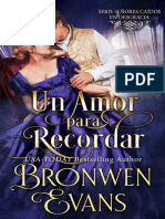 Bronwen Evans - Señores caídos en desgracia 07 - Un amor para Recordar