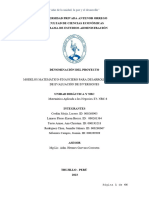 Modelos Matemático-Financiero para Desarrollar Criterios de Evaluación de Inversiones