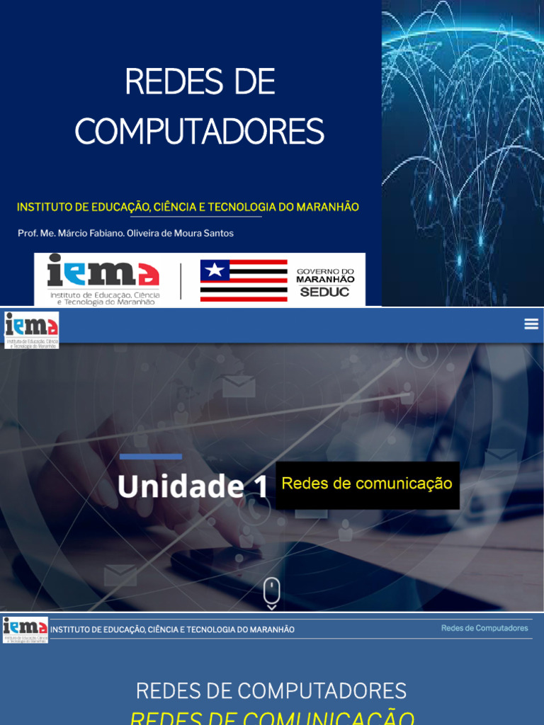 Redes de Computadores 1 | PDF | Rede de computadores | Computação em nuvem