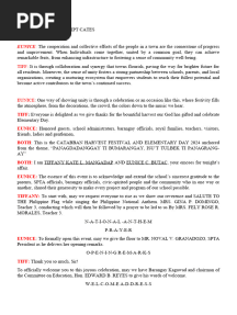 Elementary Day Script Cates