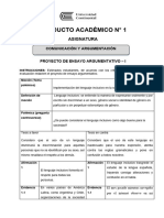 Producto Académico ARGUMENTACION