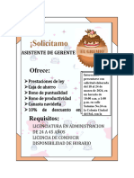 Anuncio de Vacante (Jefe de Adm)