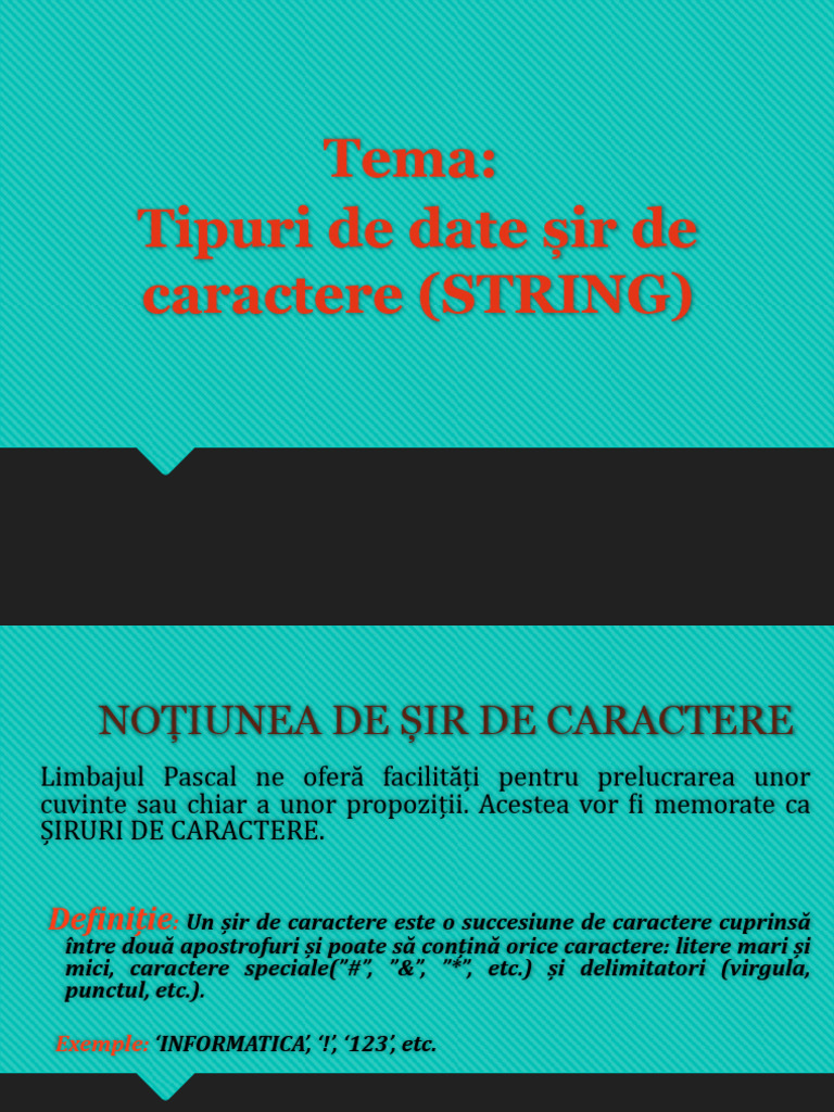 Siruri de Caractere | PDF