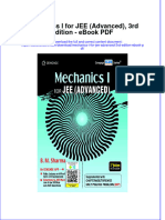 Mechanics I For Jee Advanced 3rd Edition Ebook PDF