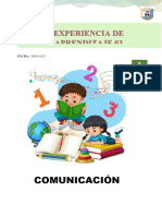 SESIÓN DE APRENDIZAJE COMUNICACION 10 MAYO