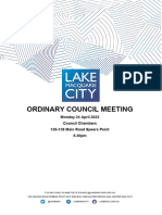 Agenda Ordinary Council Meeting 24 April 2023