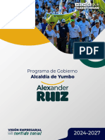 Programa de Gobierno Alexander Ruiz 24 Ago 1