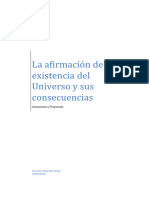 La Afirmacio - Ün de La Existencia Del Universo y Sus Consecuencias