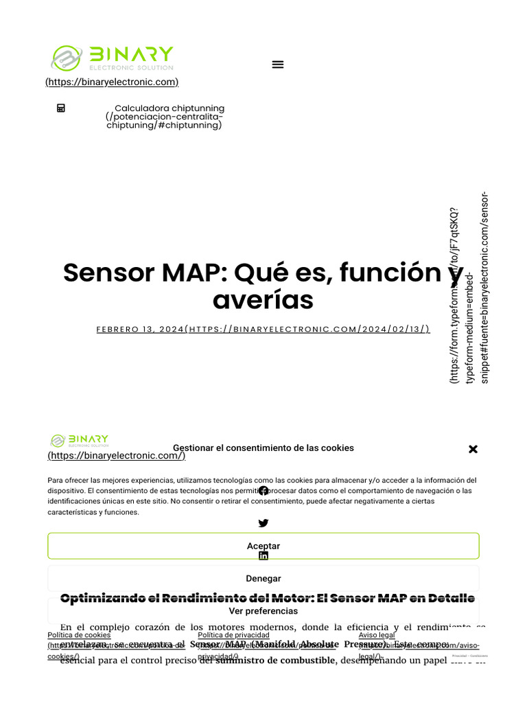 Sensor MAP_ Qué es, función y averías Binary Electronic Soluti PDF