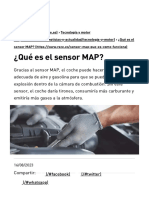 Qué Es El Sensor MAP - RACE