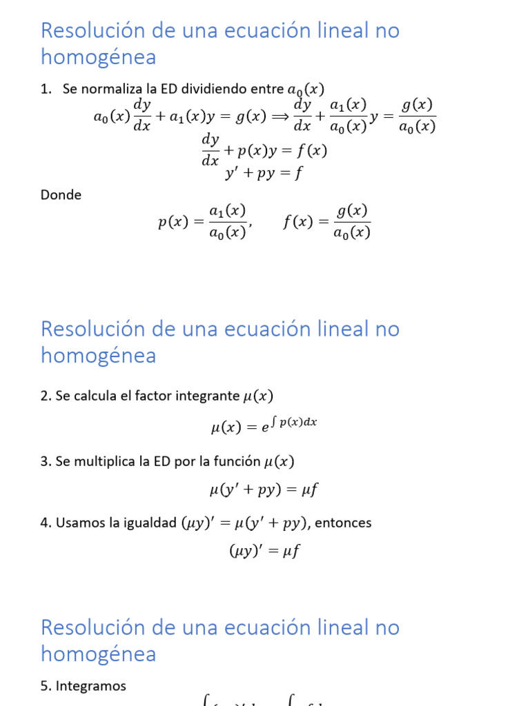 Ecuaciones Diferenciales de Bernoulli PDF Ecuaciones Ecuaciones