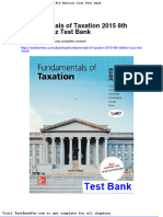 Fundamentals of Taxation 2015 8Th Edition Cruz Test Bank PDF