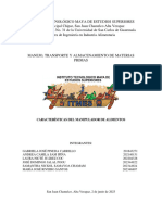 Caracteristicas de Un Manipulador de Alimentos