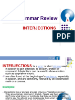 E Interjections Slide