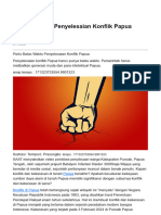 Perlu Batas Waktu Penyelesaian Konflik Papua - Opini - Koran - Tempo.co
