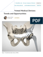 Custom 3D Printed Medical Devices - Trends and Opportunities