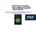 Full download Solutions Manual To Accompany Fundamentals Of Signals And Systems Using The Web And Matlab 3Rd Edition 9780131687370 pdf