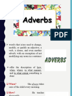 Forms and Classifications of Adverbs