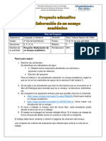 Proyecto Educativo Elaboración de Ensayo M3