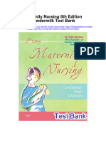 Full Maternity Nursing 8Th Edition Lowdermilk Test Bank PDF