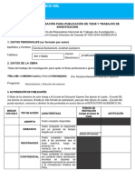 Formato de Autorización para Publicación de Tesis y Trabajos de Investigación 2023 J P