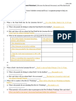 Lit Review Project Management Worksheet 1302